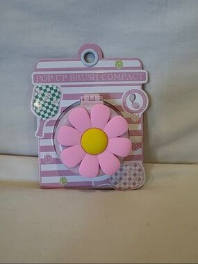 Travel Pop up Brush With Mirror-Compact